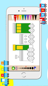 Train Coloring Book For Kids游戏截图1