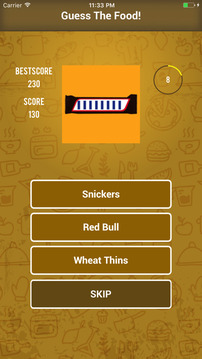 猜测食品测验品牌和标志游戏截图3