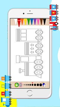 Train Coloring Book For Kids游戏截图2