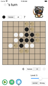 黑白棋猫Othello游戏截图1