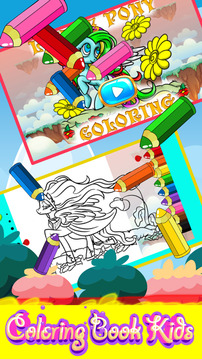 Ponies Coloring Book For Toddler游戏截图2