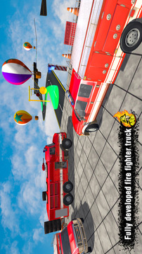 Fire Truck Stunt Racing Games游戏截图3