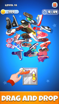 Sneaker Sort Puzzle Game游戏截图2