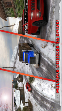 冬季公路卡车司机赶3D游戏截图4