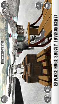 Winter Snow Dog Sledding Ski Simulator 3D游戏截图2