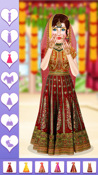 印度新娘装扮改头换面游戏截图4