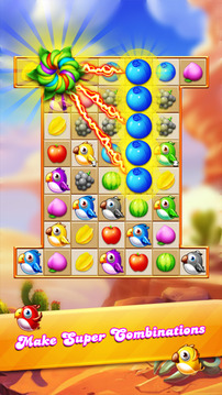 Sweet Fruits best match 3 puzzle游戏截图4