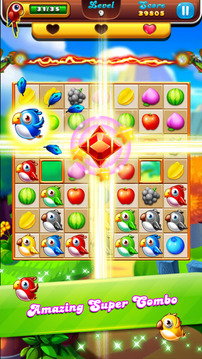 Sweet Fruits best match 3 puzzle游戏截图3