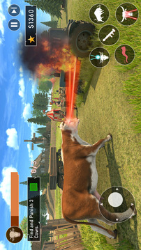 疯狂可怕的牛横冲直撞模拟游戏截图3