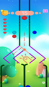 Super Bubbles Ball Taping Game游戏截图5