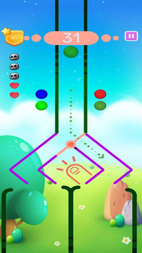 Super Bubbles Ball Taping Game游戏截图1