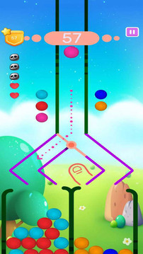 Super Bubbles Ball Taping Game游戏截图2