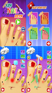 疯狂的小怪物脚趾指甲虚拟外科医生游戏截图2