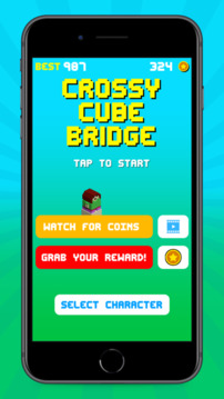 Crossy Cube Bridge Poly 3D游戏截图3