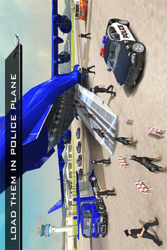 美国警察机器人狗-警察飞机运输游戏游戏截图3