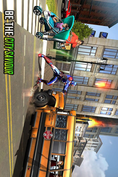 Flying Robot Captain Hero City Survival Mission游戏截图1