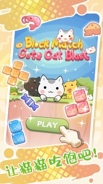 Block Match Cute Cat Blast游戏截图1