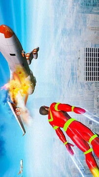 飞行超人城市英雄游戏截图1
