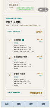 绿茵人生:从新人到球王游戏截图3