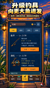 钓鱼大师:永不空军游戏截图1