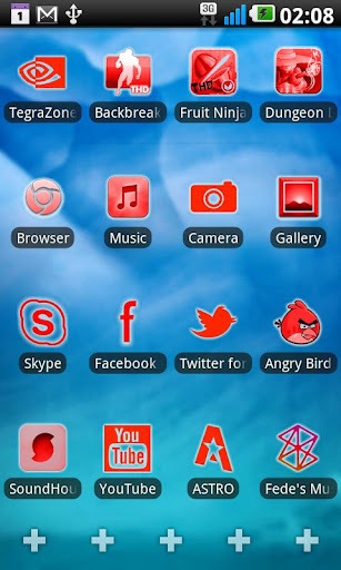 Red Glow Icon pack for LP截图1