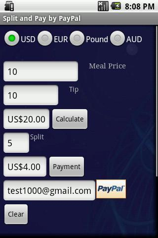 Split and Pay by PayPal截图1