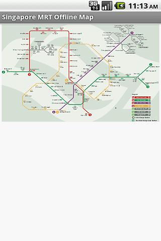 Singapore Offline MRT map截图1