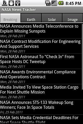 NASA News Tracker截图4