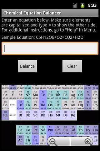 Chemical Equation Balancer截图1