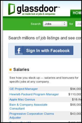 Glassdoor.com Webapp截图1