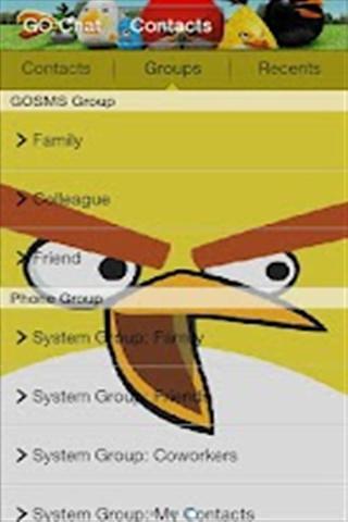 GO短信鸟类主题 Go SMS Pro Angry Birds Theme截图5