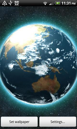 VA Earth Live Wallpaper LITE截图1