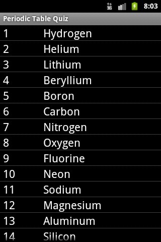 Periodic Table Big Quiz截图4