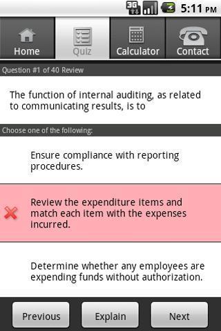 Gleim CIA Diagnostic Quiz截图4