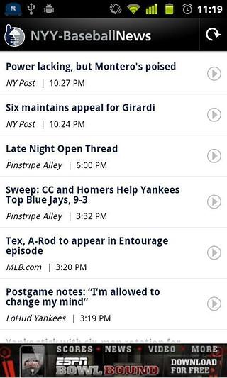 NYY-Baseball News截图1