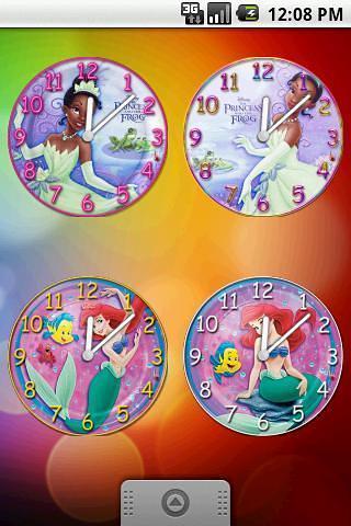 Princesses Clock Set 8 Clocks截图2