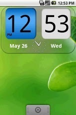 Flip Clock NiceBlue Widget 4x2截图1