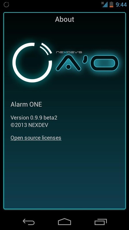 Alarm ONE tron theme截图1