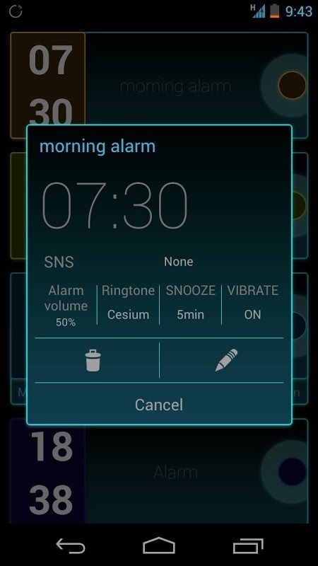 Alarm ONE tron theme截图5