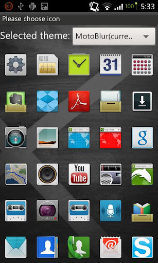 Go Launcher Theme Motoblur截图2