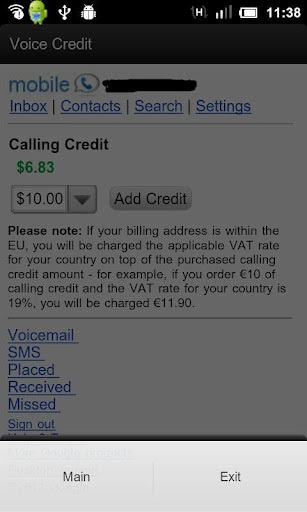 Add Credit To Google Voice截图1