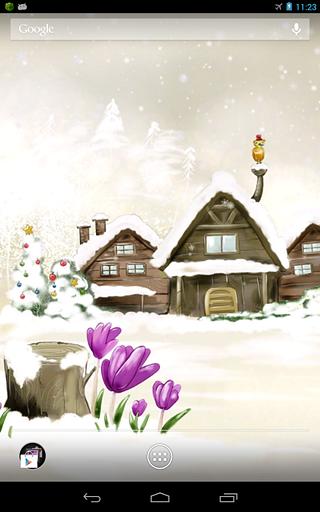 Cartoon Snow Live Wallpaper截图1