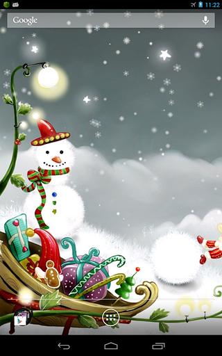 Cartoon Snow Live Wallpaper截图2