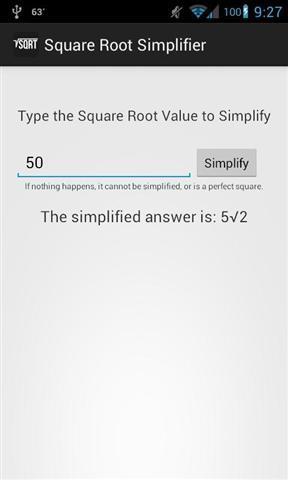 平方根的简化截图1