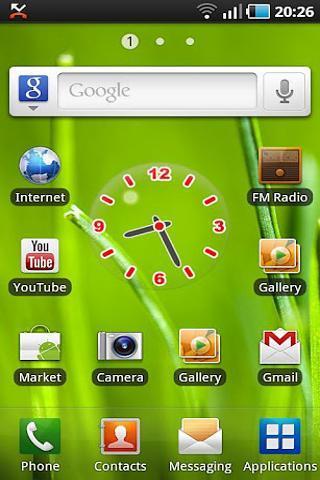 Glass Clock Widget截图2