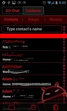 GOSMS BloodRed Theme - Free截图2