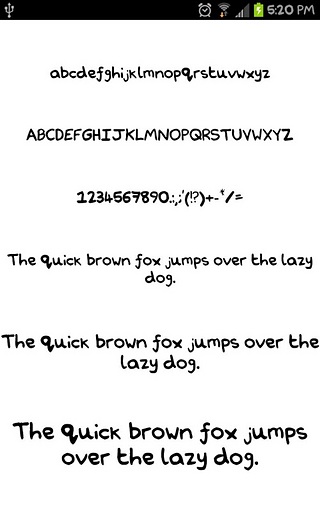 Handwriting for FlipFont® free截图2