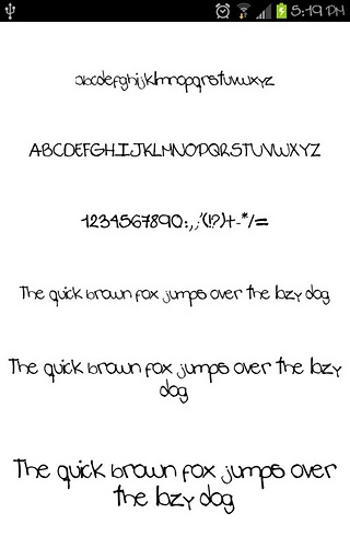 Handwriting for FlipFont® free截图3