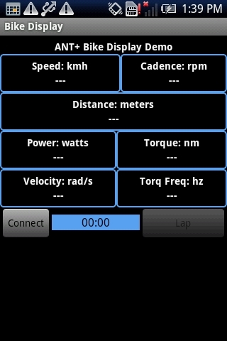 ANT+ Bike Display Demo截图3