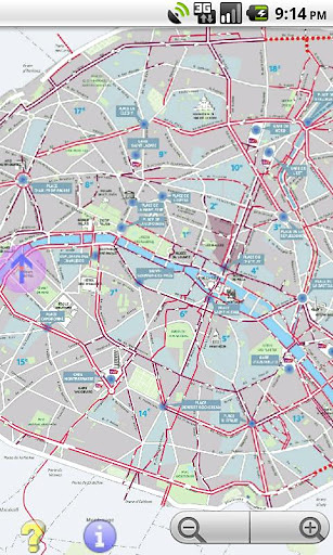 Offline GPS Paris bike paths截图4